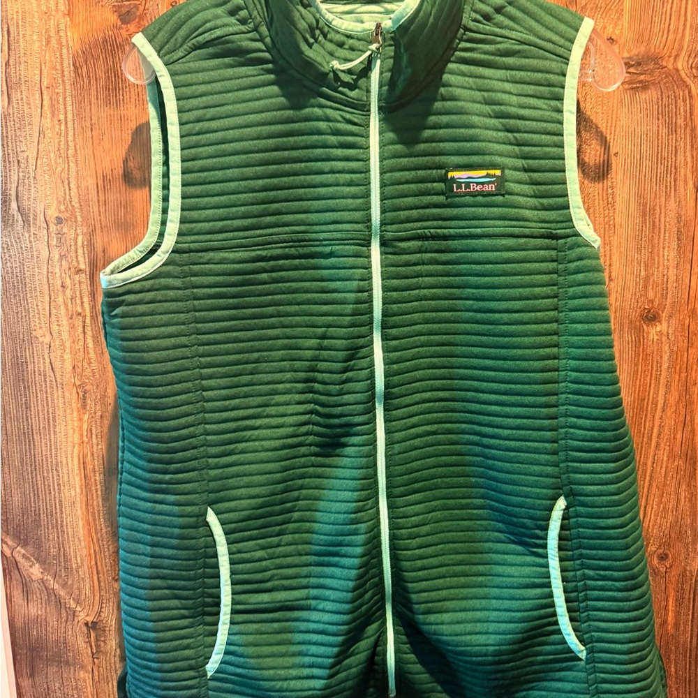 L.L. Bean Forest Green Padded Vest